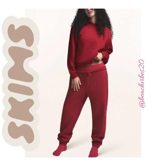 SKIMS Cotton Fleece Classic Hoodie Brick Large NWT - Picture 1 of 5
